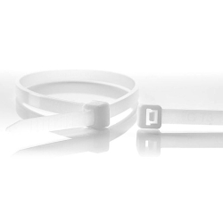 opaski standardowe zaciskowe białe 160 x 2,5mm